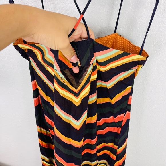 Anthropologie Runi Chevron Slip Dress Size XSP - Picture 5 of 8